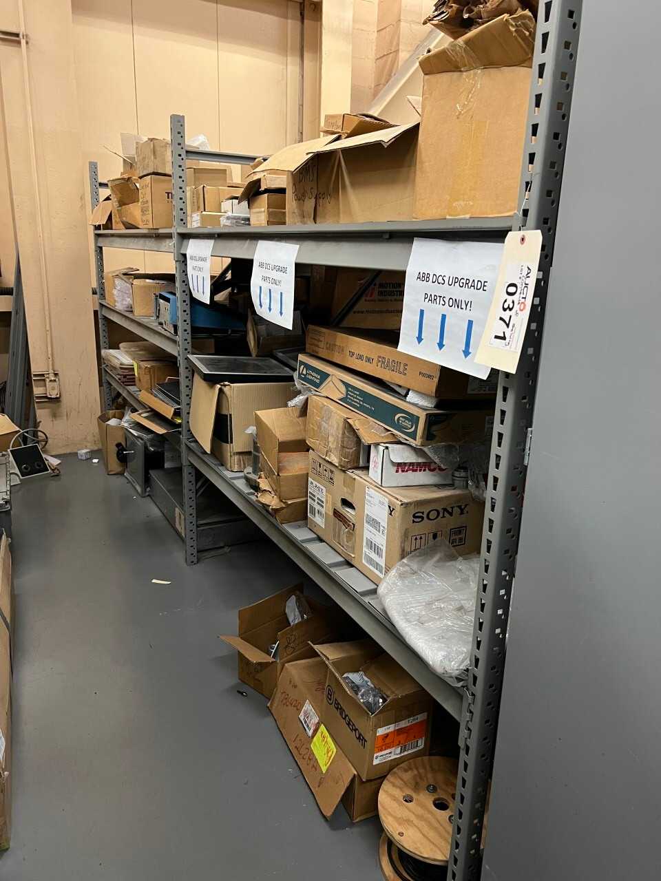 Contents of shelving - controls, instrumentation, displays - AUTOMATION & CONTROLS