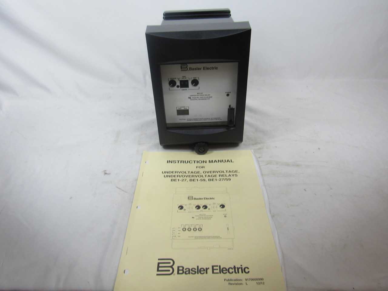 Quantity of 5x BE1-27 Shunt Trip/UVRs - ELECTRICAL COMPONENTS Quantity of 5x BE1-27 Shunt Trip/UVRs - ELECTRICAL COMPONENTS