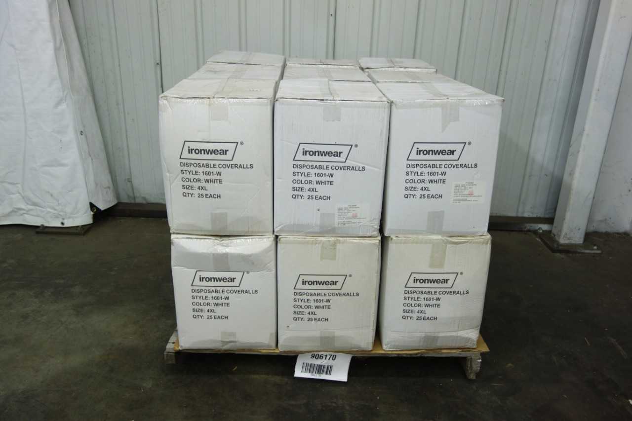PALLET OF IRONWEAR 1601-W DISPOSABLE COVERALLS - SAFETY EQUIPMENT
