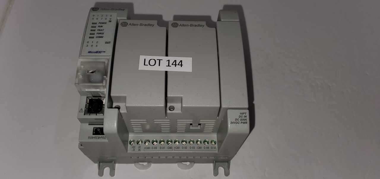 Allen Bradley Micro 830 2080-LC30-16QVB PLC - AUTOMATION & CONTROLS