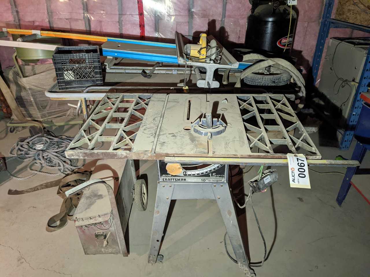 Lot of 2 Table Saw and Soffit table cutter - METAL SAWS