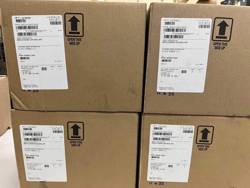 4x Rosemount 3051 pressure transmitters - INSTRUMENTATION