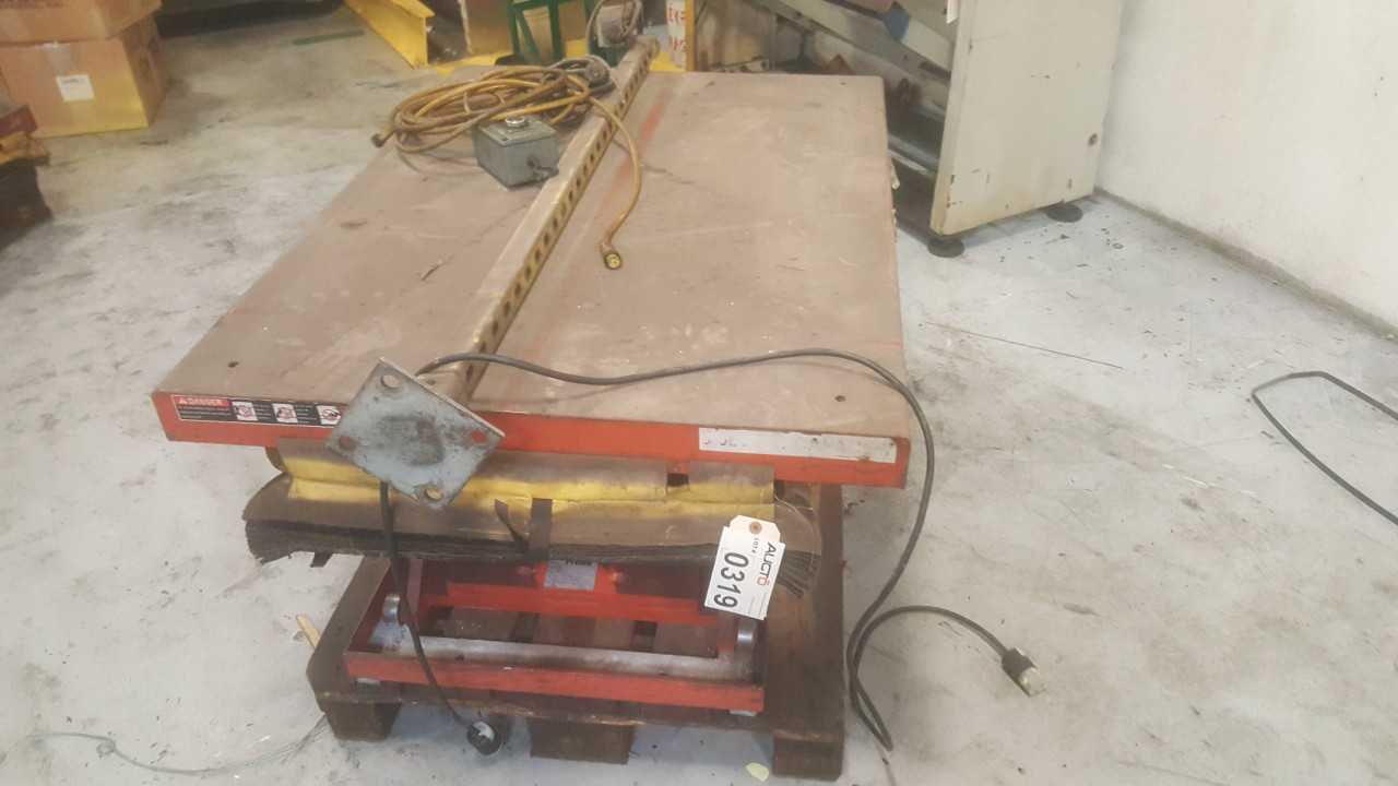Lee XL36-30 electric scissor lift table, 3000lb capacity - LIFT CART