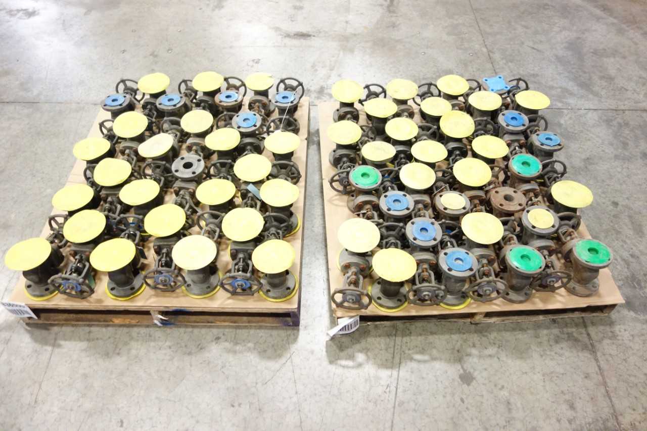 2 PALLETS OF ASSORTED 1-1/2 IN GATE VALVES - VALVES