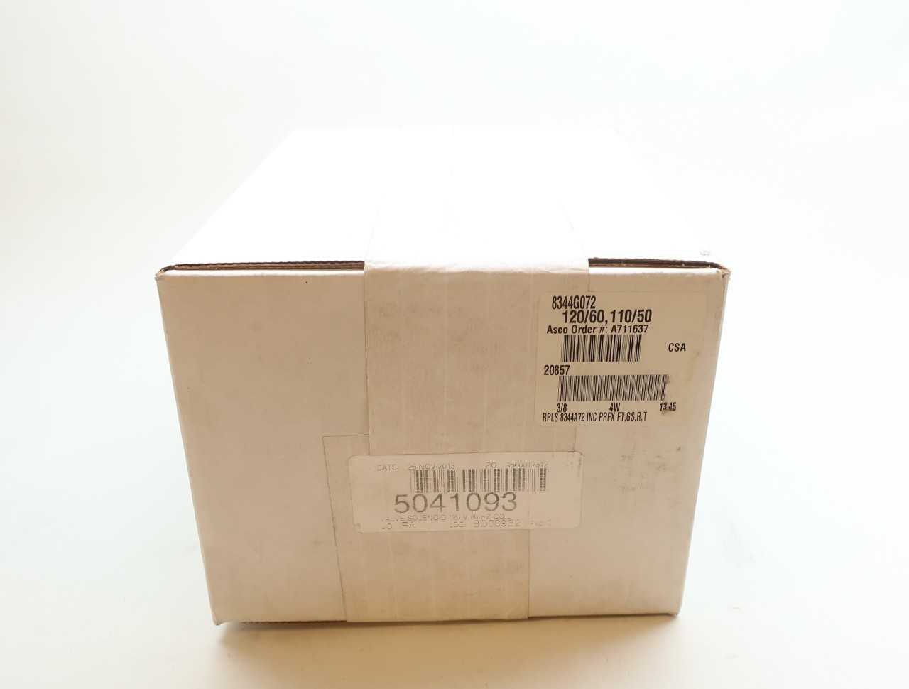 ASCO 8344G072 RED HAT 120V-AC 3/8IN NPT SOLENOID VALVE - SOLENOID VALVE