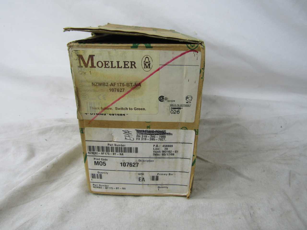Lot of 1x NZMB2-AF175-BT-NA MCCB/Molded Case Circuit Breaker - CIRCUIT BREAKERS