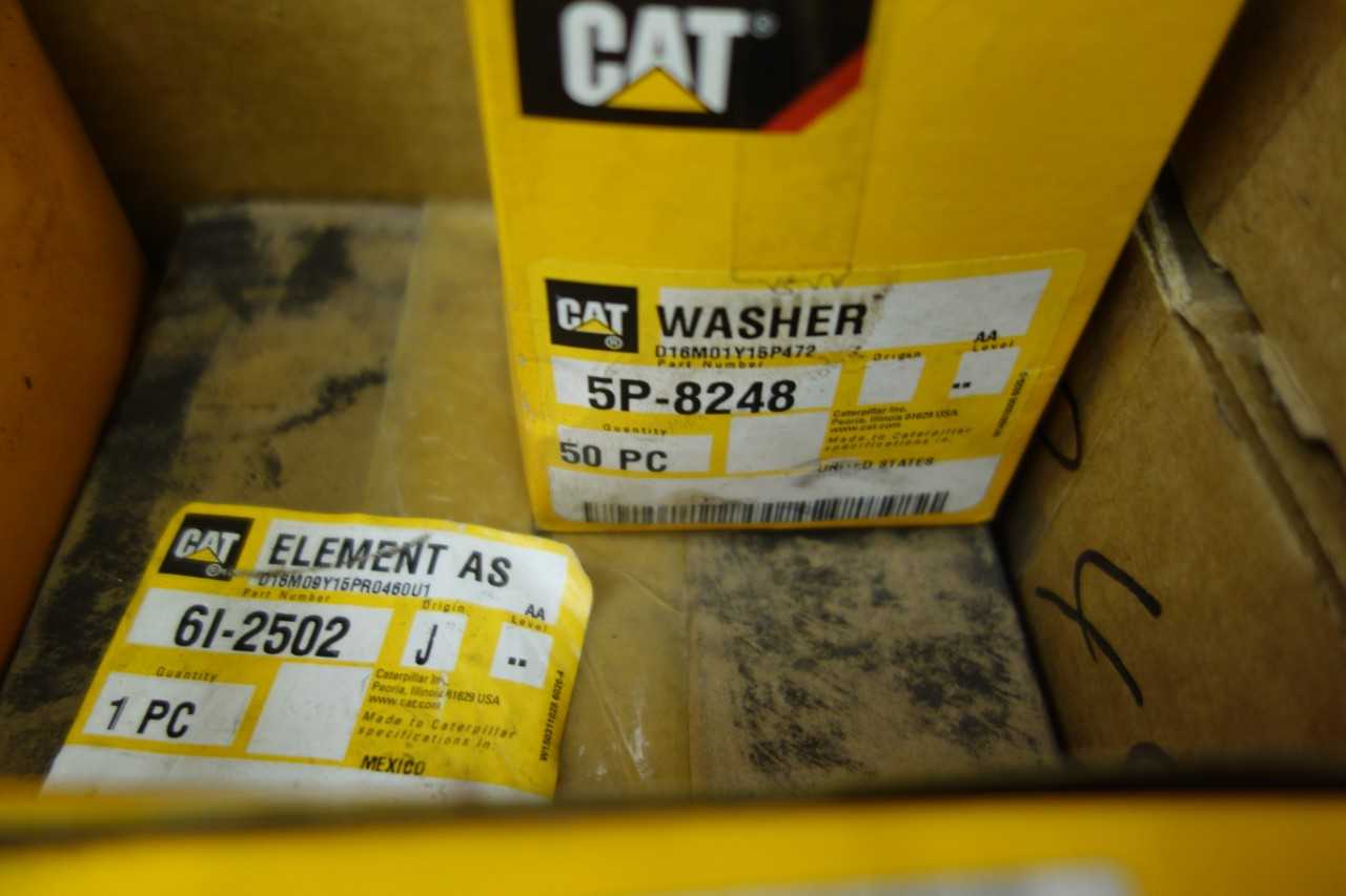 PALLET OF ASSORTED CAT HEAVY EQUIPMENT REPLACEMENT PARTS - CONSTRUCTION