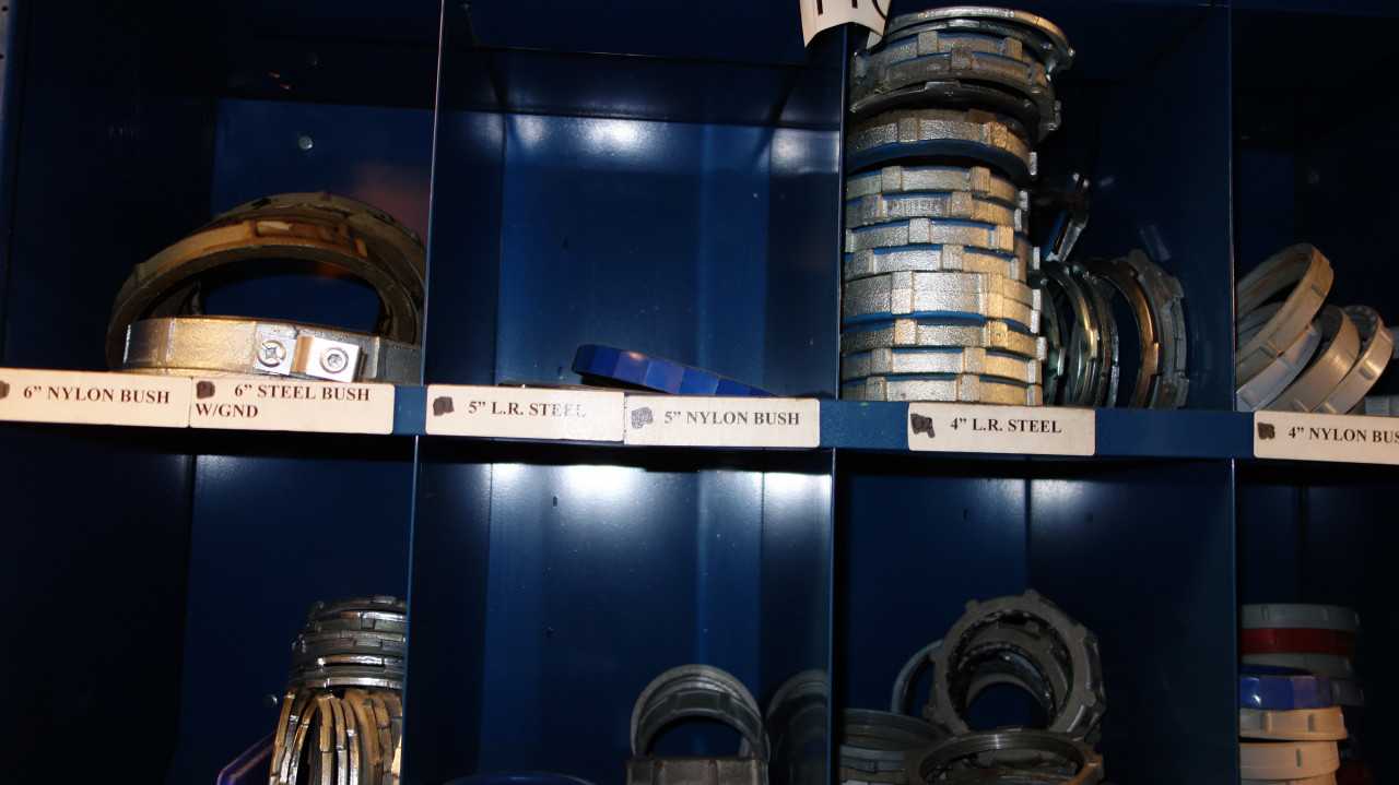 CONTENTS OF 4X STACKED PIGEON HOLE CABINET, ASSORTED ELECTRICAL CABLE CONNECTORS - ELECTRICAL COMPONENTS