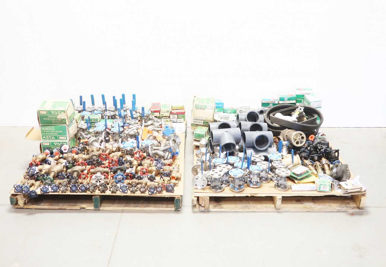 2 PALLETS OF VALVES, VALVE PARTS, PLUMBING - VALVES