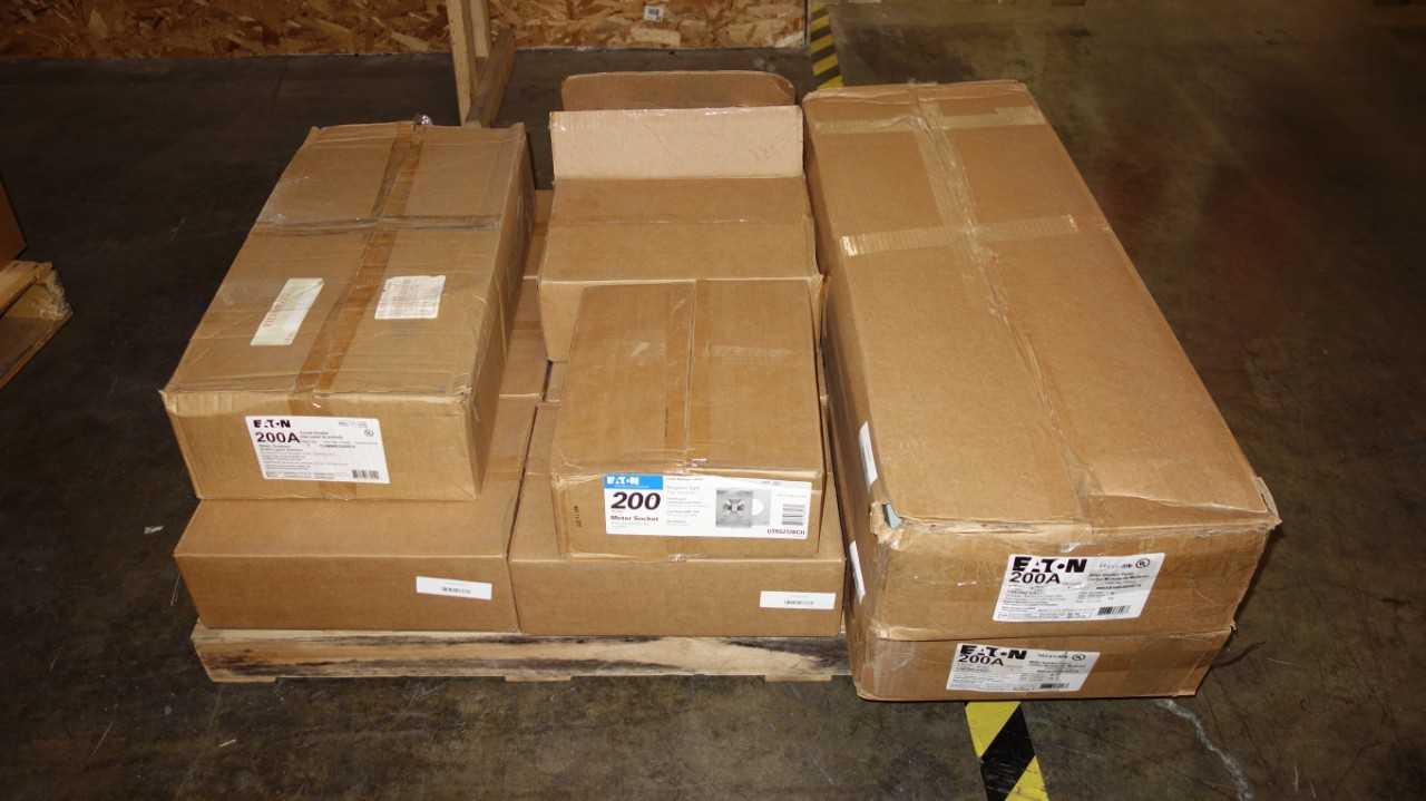 1 PALLET OF EATON 200A 120/240V-AC METER SOCKET PANELS - INDUSTRIAL PARTS