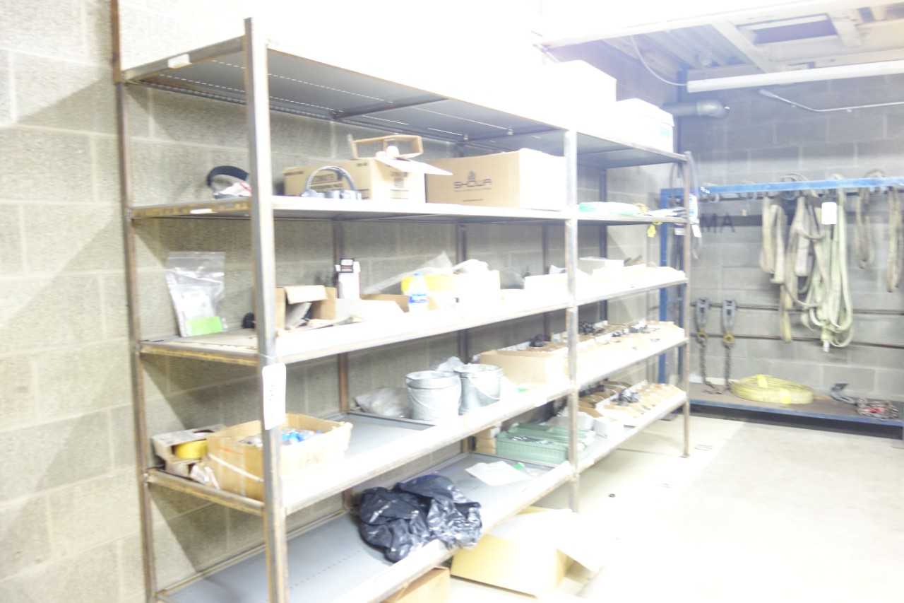 Lot of assorted steel shelving and pallet racking, without contents - SHELVING