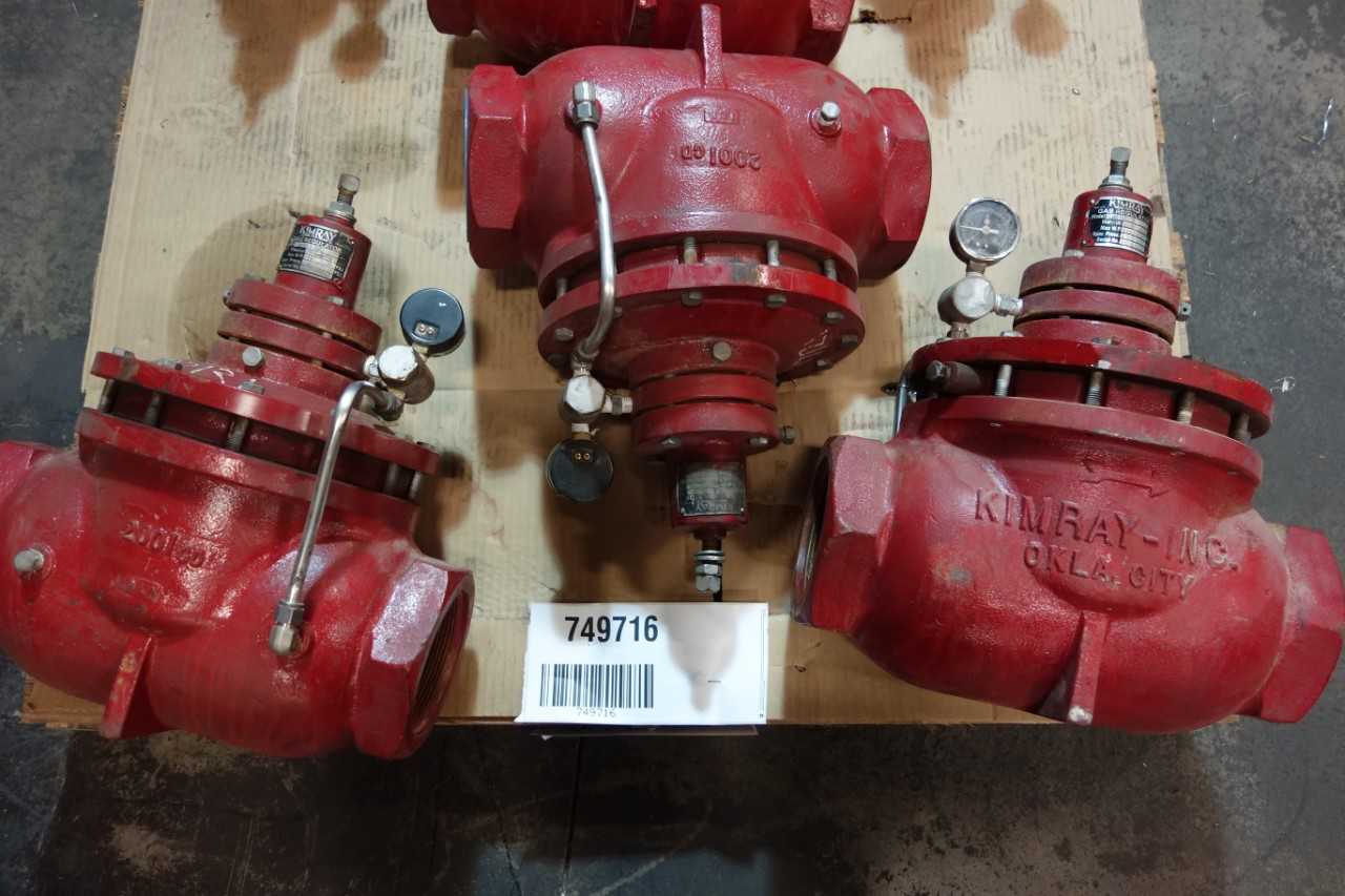 1 PALLET OF KIMRAY 412 SGT BP IRON THREADED 4IN NPT PRESSURE REDUCING REGULATOR VALVES - VALVES