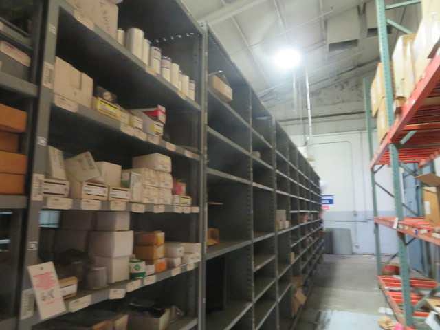All Metal shelving in these pictures, no pallet racks, (lot) - MISCELLANEOUS