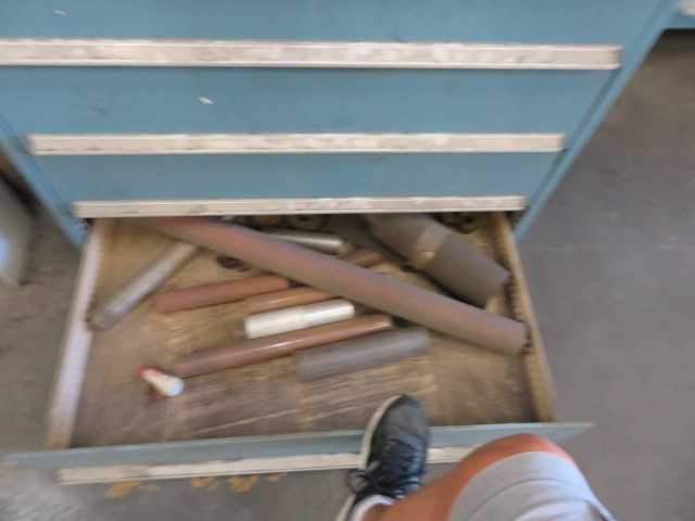 10 Drawer Vidmar Cabinet and Contents - MISCELLANEOUS