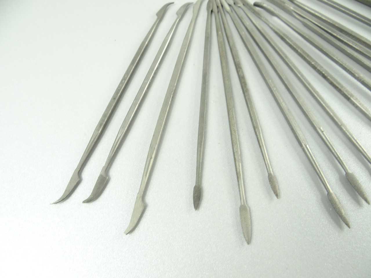 Lot of 20 Assorted Swiss Pattern Riffler Files - HAND TOOLS