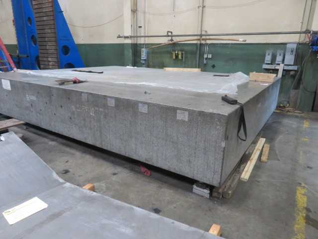 Surface Plate Aerospace Precision 18 ft X 14 ft X 30 in Thick - MACHINE TOOLING