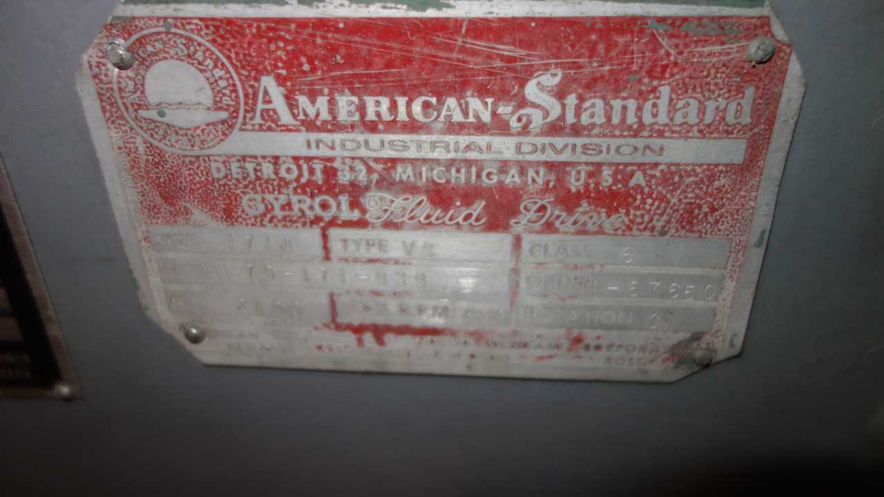 AMERICAN STANDARD VS 171A GYROL FLUID DRIVE - GEAR REDUCERS