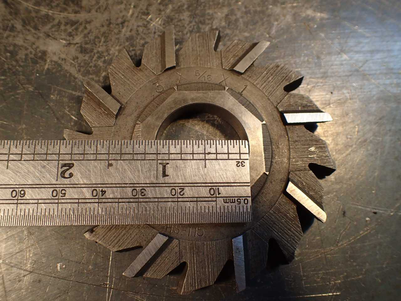 F&D 3" OD x 5/16" Staggered Tooth Side Milling Cutter: 1" Horizontal Arbor Hole - MILLING TOOLS