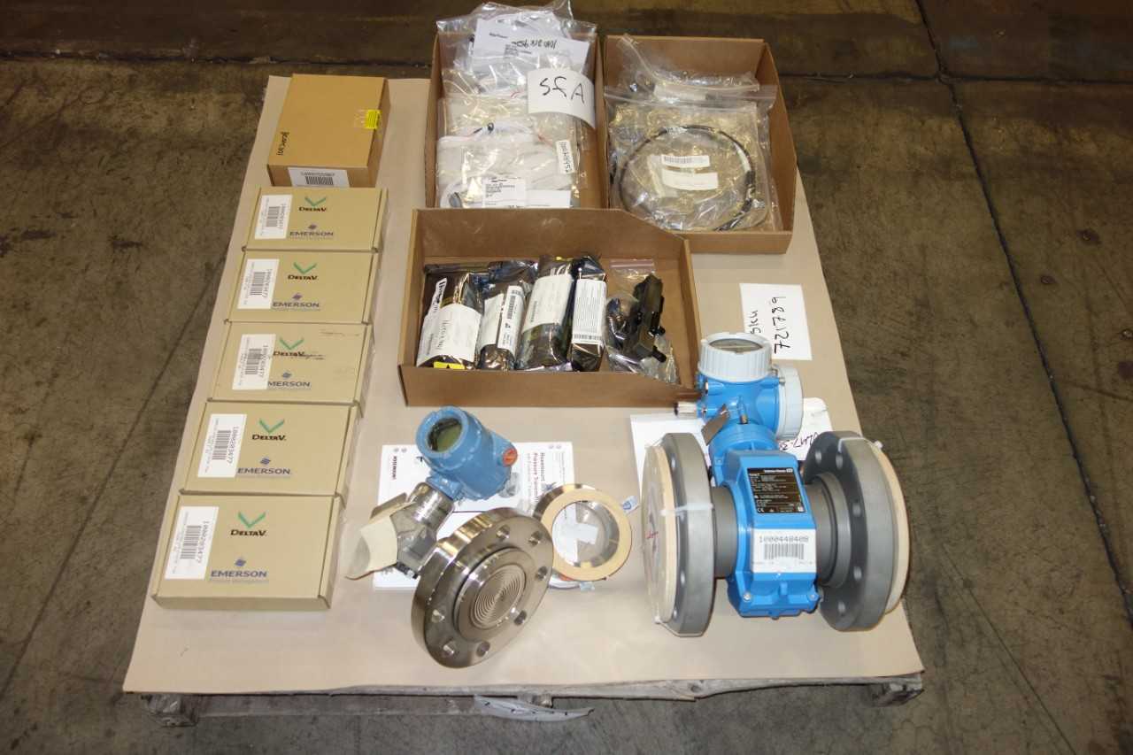 LOT OF ASSORTED METERS, SENSORS, RELAYS- ROSEMOUNT, ENDRESS+HAUSER, DELTAV, EMERSON - INSTRUMENTATION