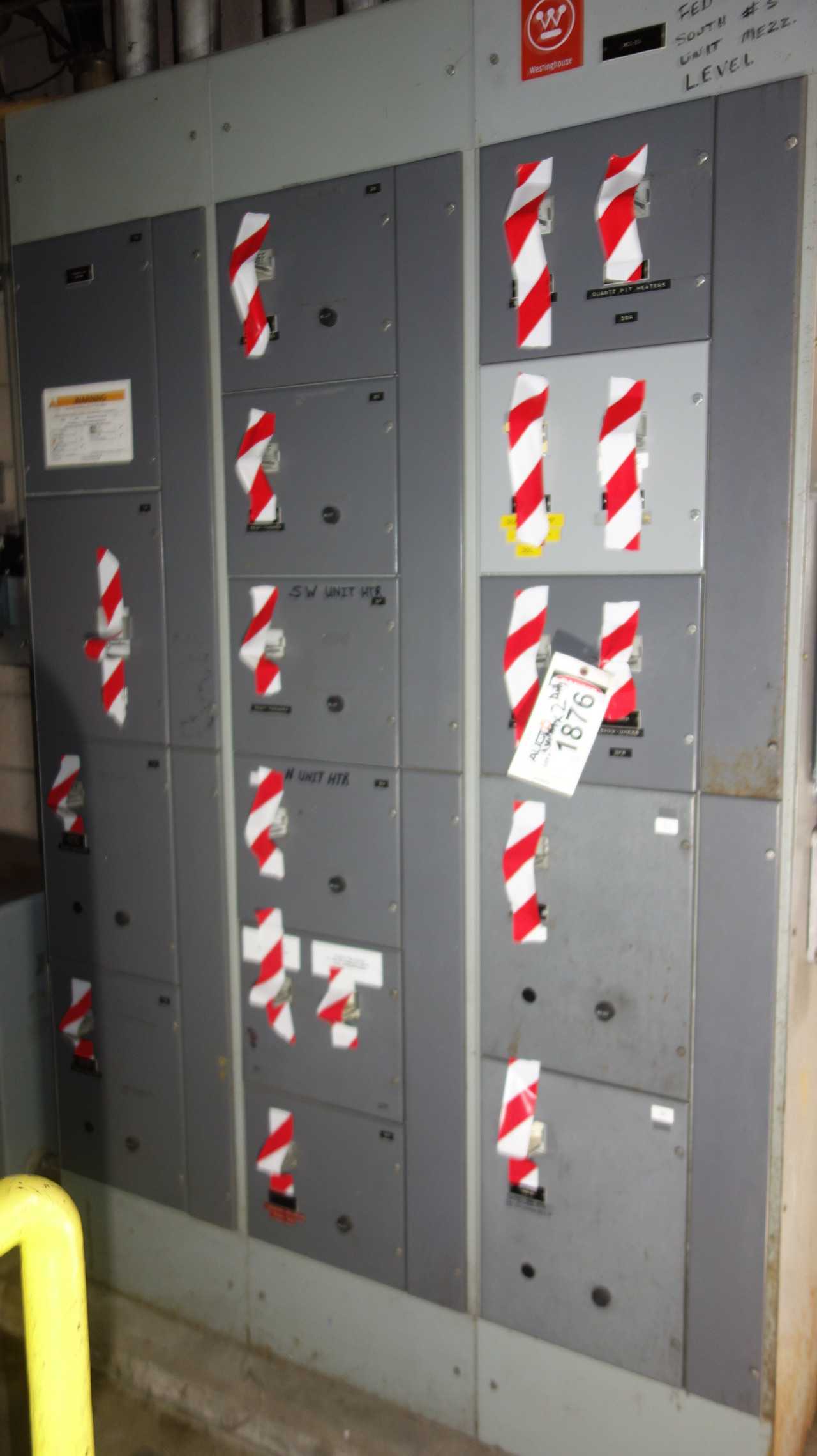 X6 VERTICAL SECTIONS OF WESTINGHOUSE MCC BUCKETS - MOTOR CONTROL CENTERS