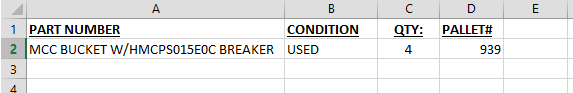 MCC buckets - MOTOR CONTROL CENTERS