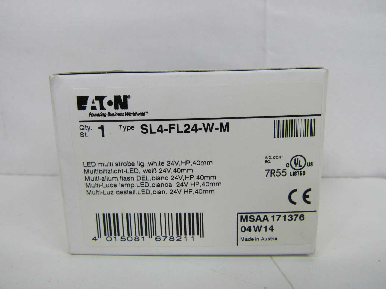 Quantity of 8x SL4-FL24-W-M Lights - LIGHTING Quantity of 8x SL4-FL24-W-M Lights - LIGHTING