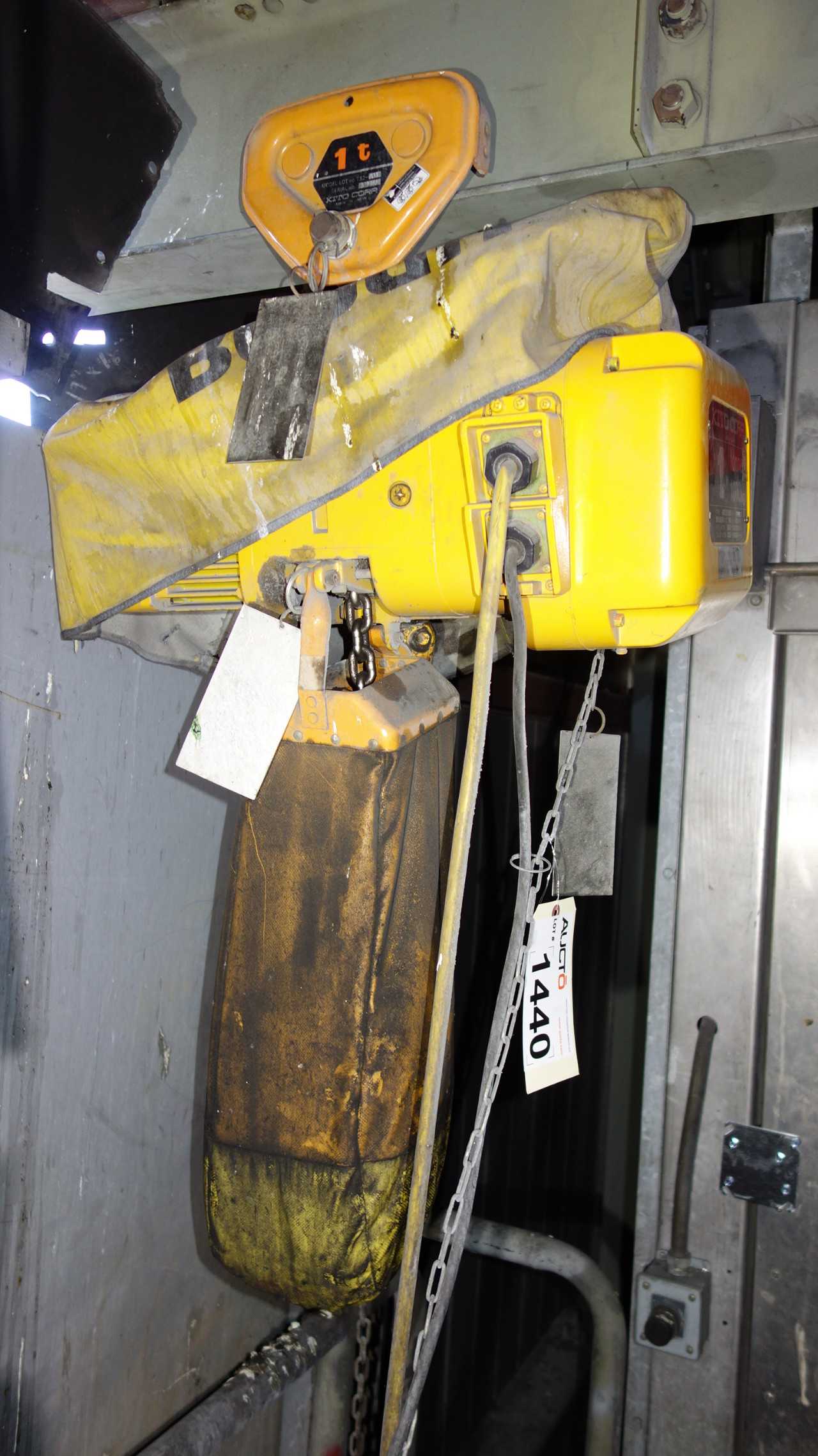 KITO ER010S 1 1 TON ELECTRIC CHAIN HOIST 220/440V - LIFTING EQUIPMENT