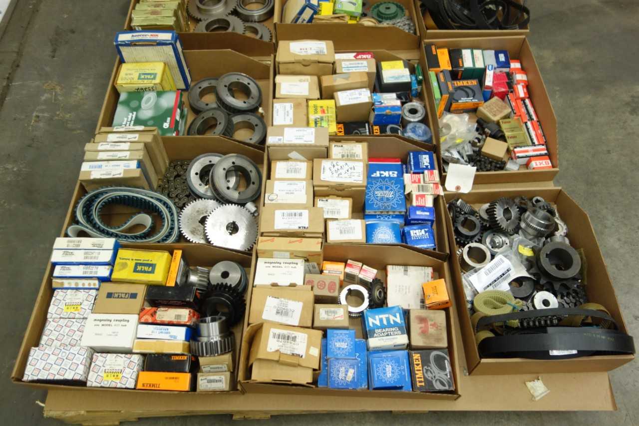 2 PALLETS OF POWER TRANSMISSION REPLACEMENT PARTS - POWER TRANSMISSION
