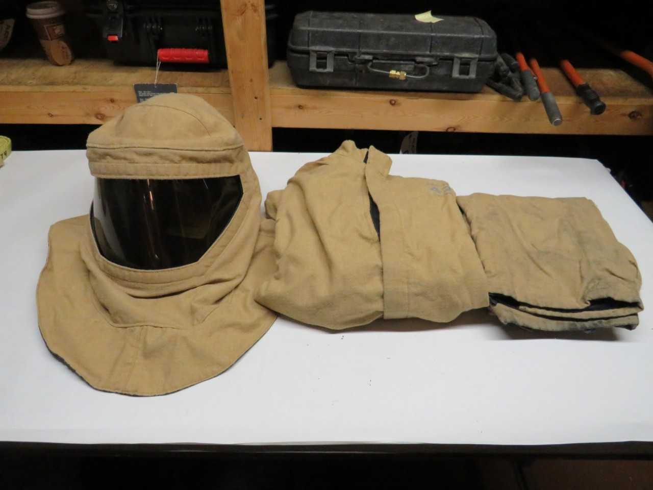 AGO FULL BODY SUIT - AGO FLASH JACKET AGO SP-802, AGO FLASH PANT SP-803, AGO FLASH HOOD SP-800-2, 42 CAL/CM2 - WELDING EQUIPMENT