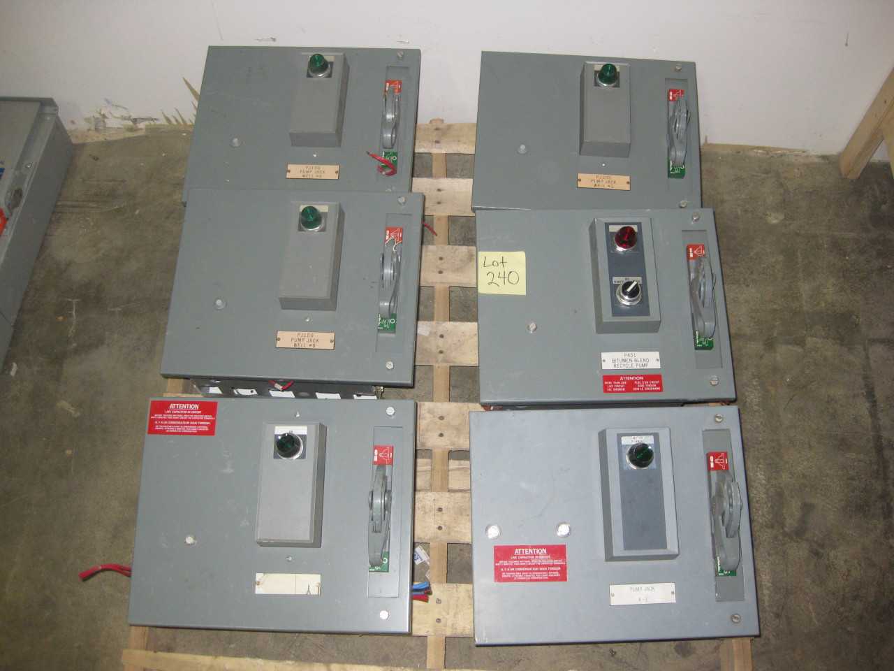 Allen Bradley MCC Bucket 50A BREAKERS SIZE 2 STR QTY 6 - CIRCUIT BREAKERS
