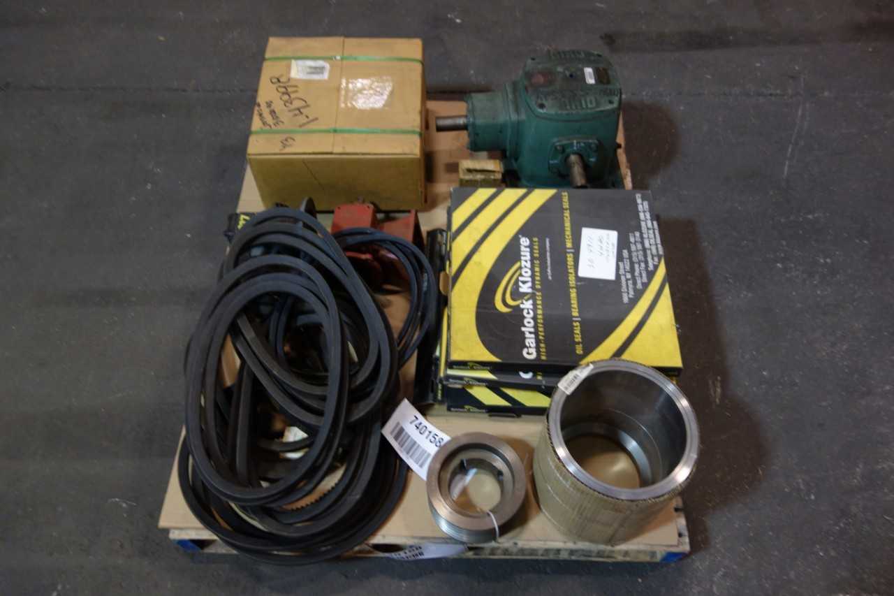 1 PALLET OF ASSORTEDOIL-SEAL, COUPLING SLEEVE, SPROCKET, GEAR REDUCER- WINSMITH, GARLOCK - GEAR REDUCERS 1 PALLET OF ASSORTEDOIL-SEAL, COUPLING SLEEVE, SPROCKET, GEAR REDUCER- WINSMITH, GARLOCK - GEAR REDUCERS