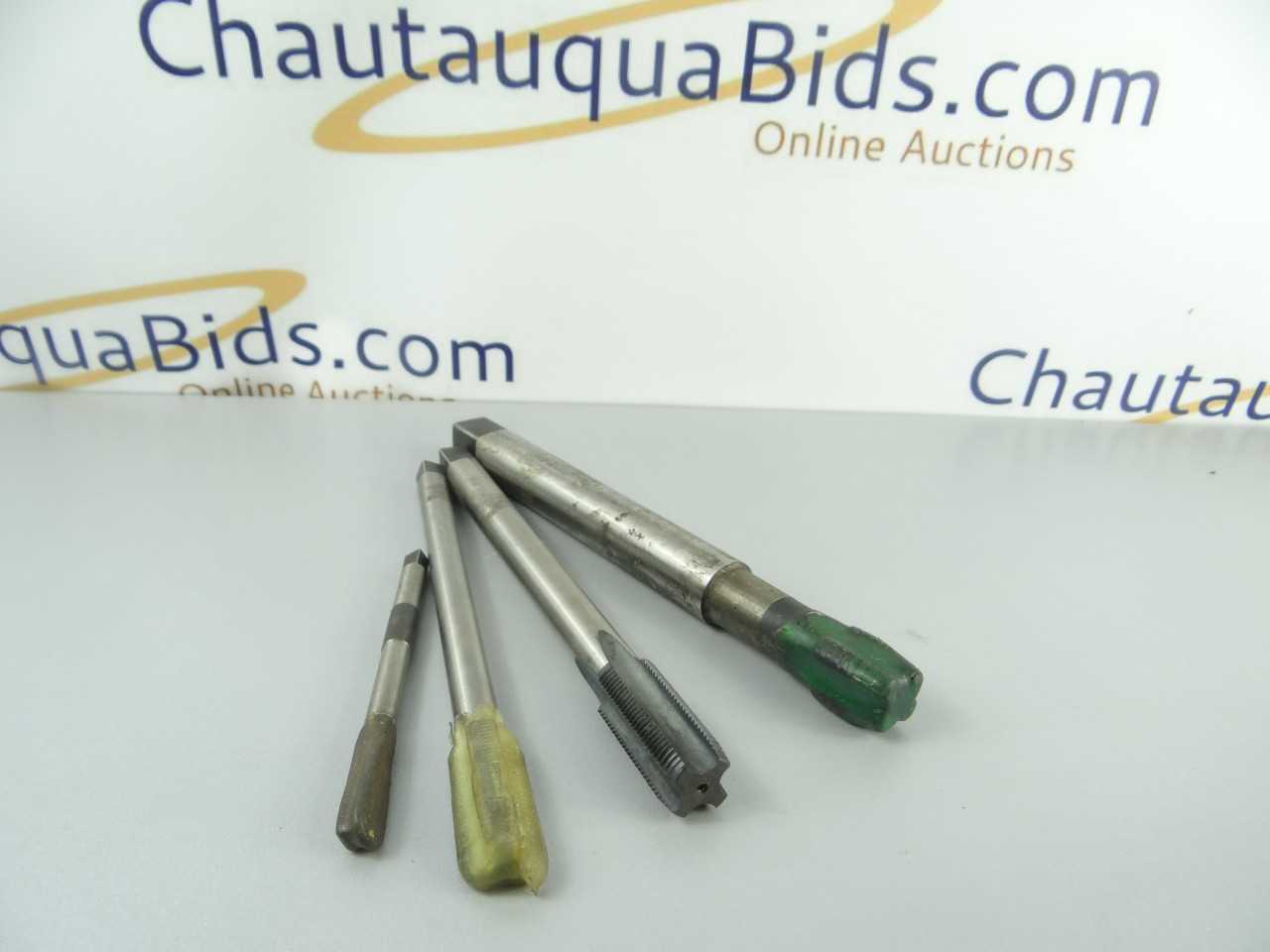 Lot of 4 Assorted HSS Extension Pulley Taps - MACHINING ACCESSORIES & TOOLING