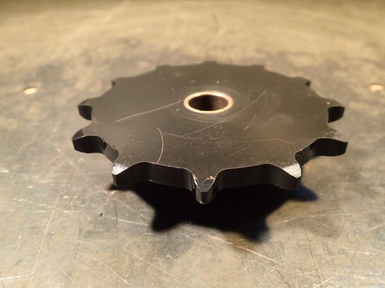 H922 Type B 5/16 in Wide B504 Block Chain Sprocket: 12 Teeth, 5/8 Bronze Bushing - ROLLER CHAIN