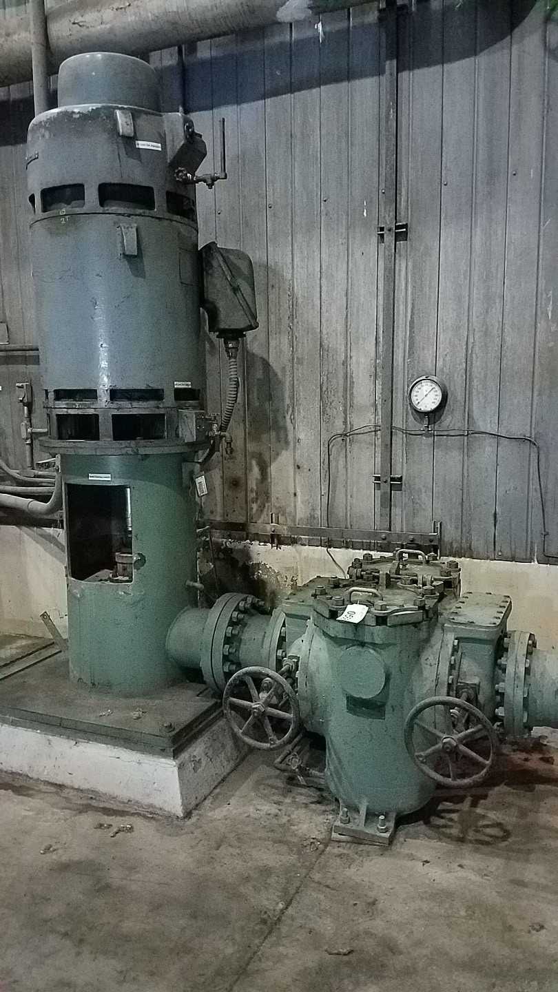 350HP 2300V-AC VERTICAL CENTRIFUGAL PUMP W/ ELLIOT TWIN STRAINER - CENTRIFUGAL PUMP 350HP 2300V-AC VERTICAL CENTRIFUGAL PUMP W/ ELLIOT TWIN STRAINER - CENTRIFUGAL PUMP