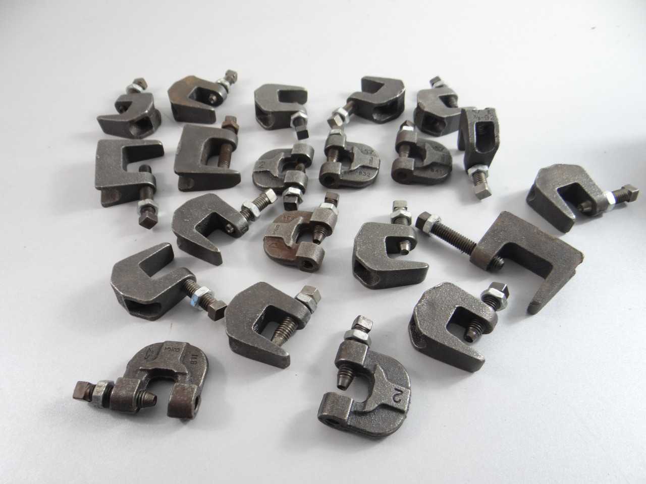 Lot of 21 Assorted Beam Clamps - ELECTRIC POWER TOOLS