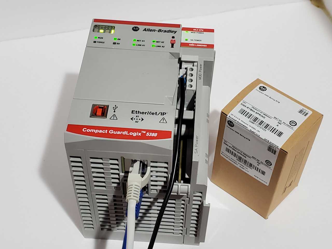 Allen Bradley CompactLogix 5069-L306ERS2 Plus Brand new 5069-RTB64 Spring - AUTOMATION & CONTROLS