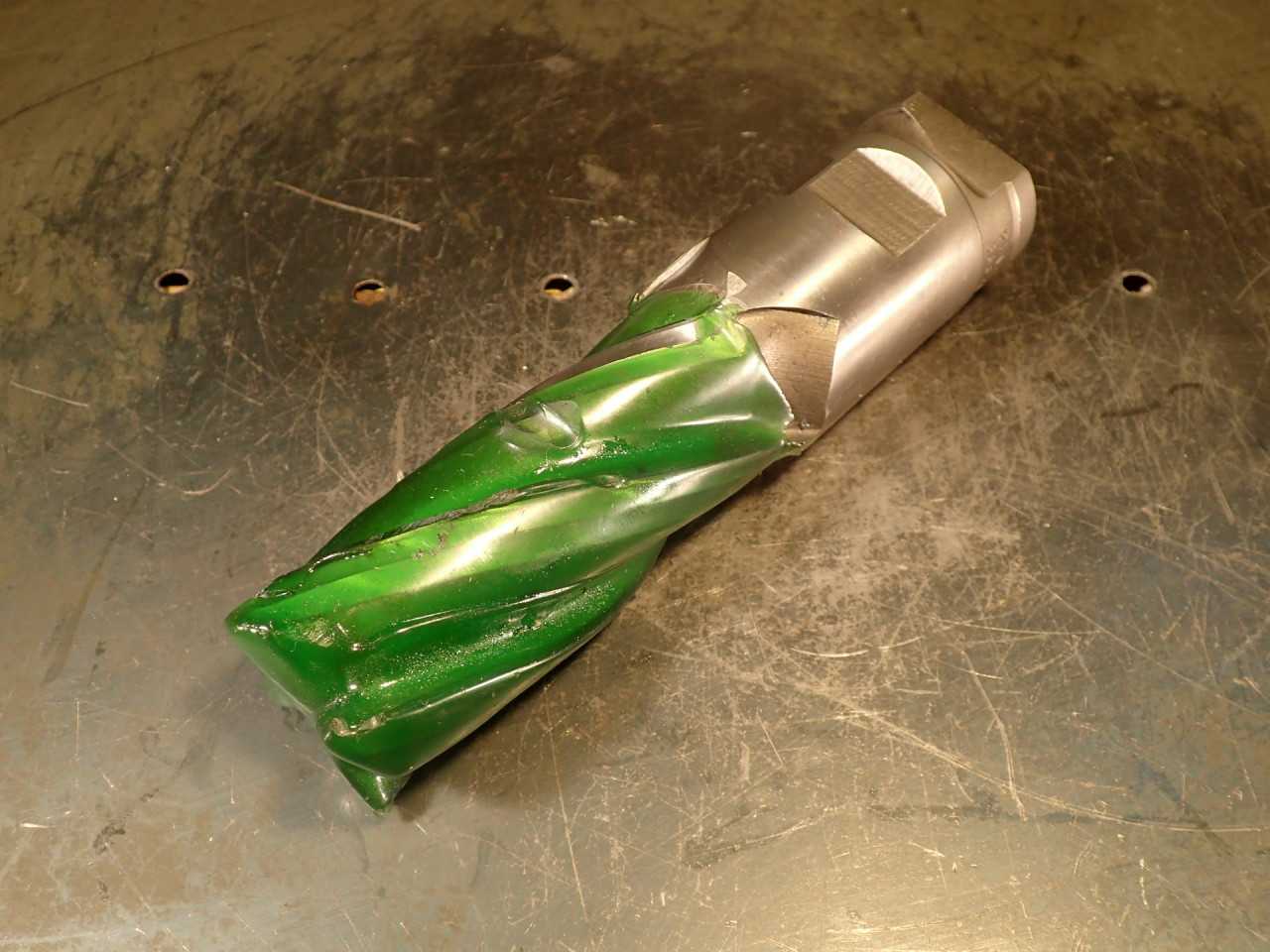 Putnam 2" Resharpened to 1.77" 4-Flute HSS End Mill: 3-3/4" LOC, 2" Shank, USA - MACHINING EQUIPMENT