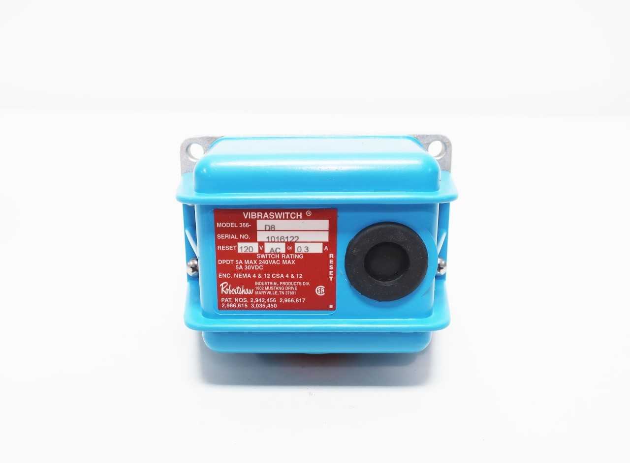 ROBERTSHAW 366-D8 VIBRASWITCH SWITCH 120V-AC VIBRATION SENSOR - ELECTRICAL COMPONENTS