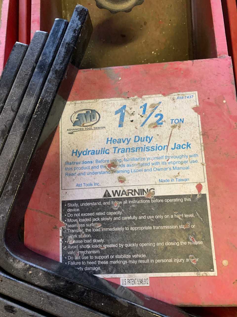Heavy Duty Transmission Jack - POWER TRANSMISSION