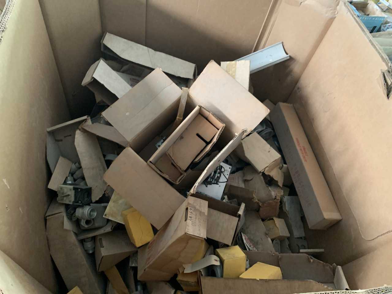 CRATE OF ELECTRICAL AUTOMATION EQUIPMENT PARTS - ELECTRICAL PARTS