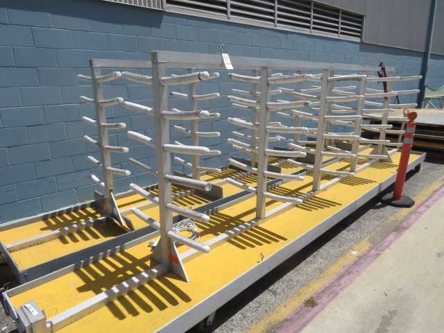 Aluminum Parts Storage Rack on Wheels (1) - MISCELLANEOUS