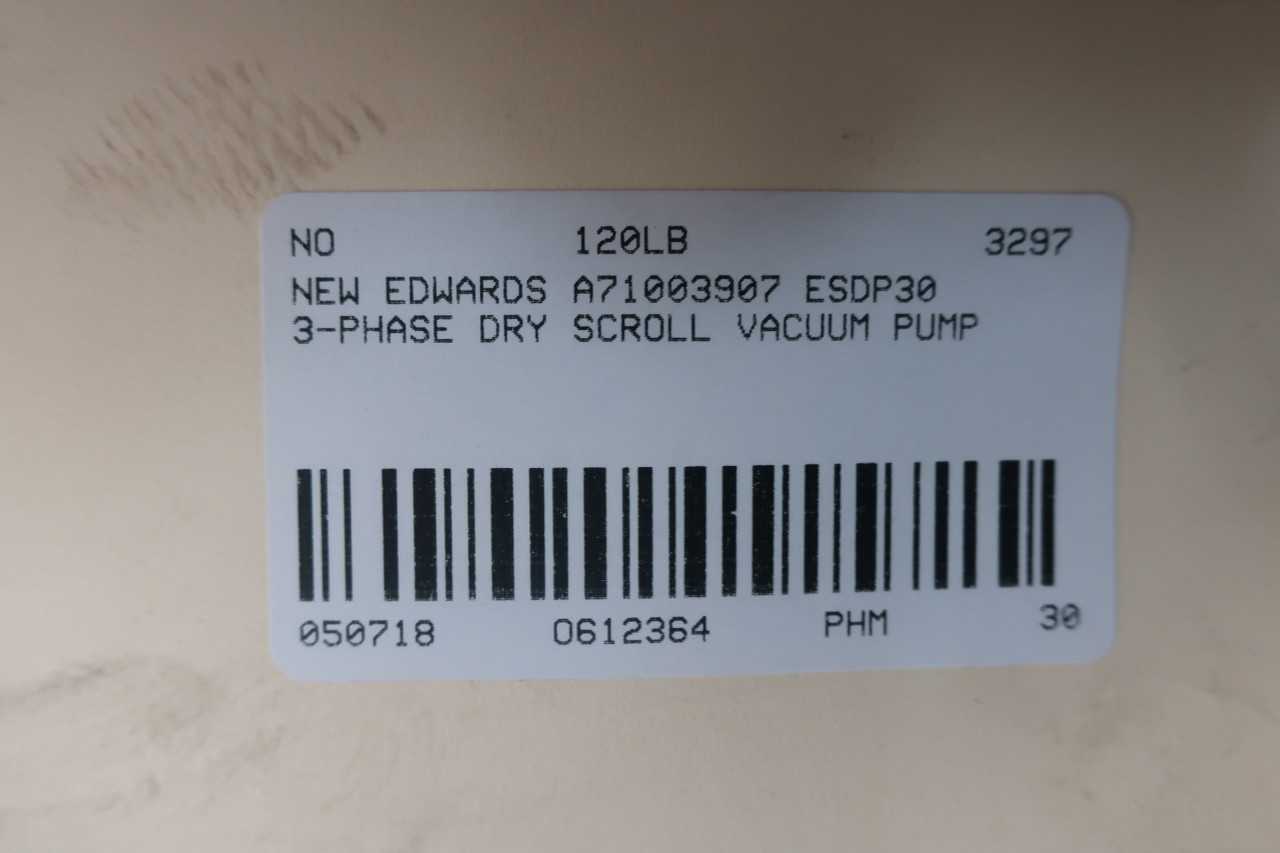EDWARDS ESDP30 VACUUM PUMP - VACUUM PUMP