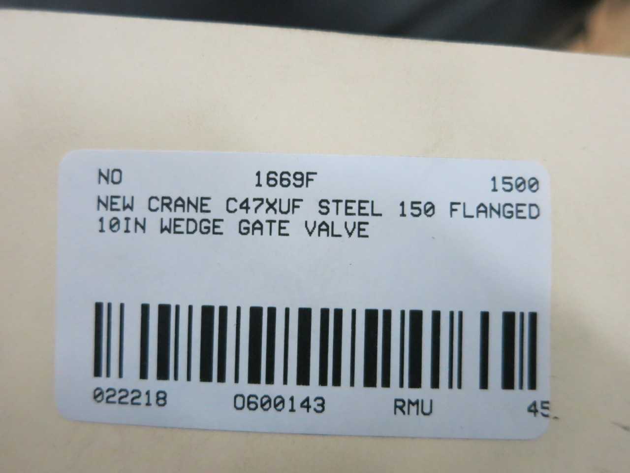 NEW CRANE C47XUF 150 STEEL FLANGED 10IN WEDGE GATE VALVE - VALVES