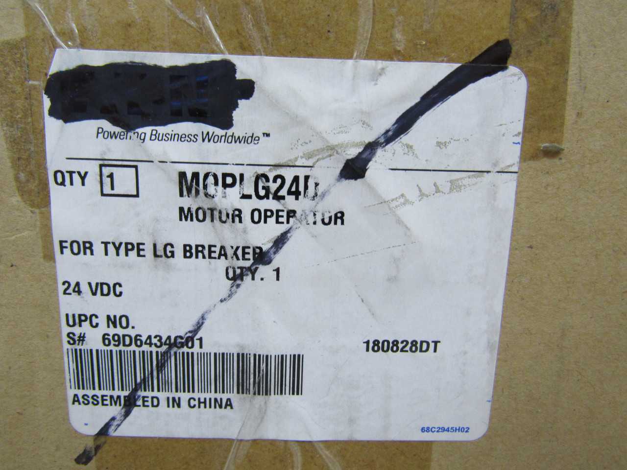 1x Eaton MOPLG24D Motor Operator - ELECTRIC MOTORS