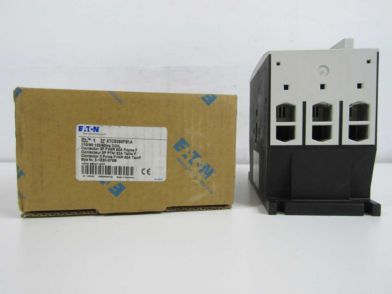 Quantity of 3x XTCE080FS1A Contactors - CONTACTORS