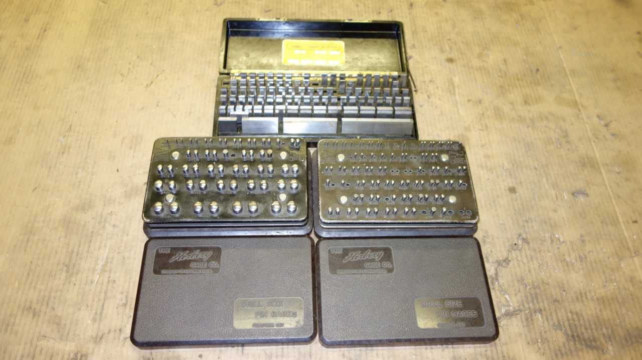 LOT OF 3 ASSORTED GAGE BLOCKS, DO-ALL 860 SHOP-BLOCKS, HORBERG DRILL SIZE PIN GAGES, - ELECTRIC POWER TOOLS