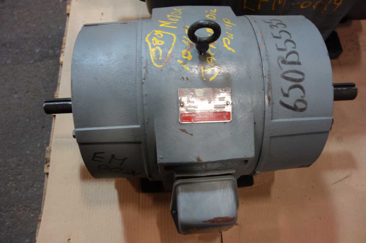 1 PALLET OF ASSORTED ELECTRICAL AC MOTORS- GENERAL ELECTRIC, CANADIAN GENERAL ELECTRIC - ELECTRIC MOTORS