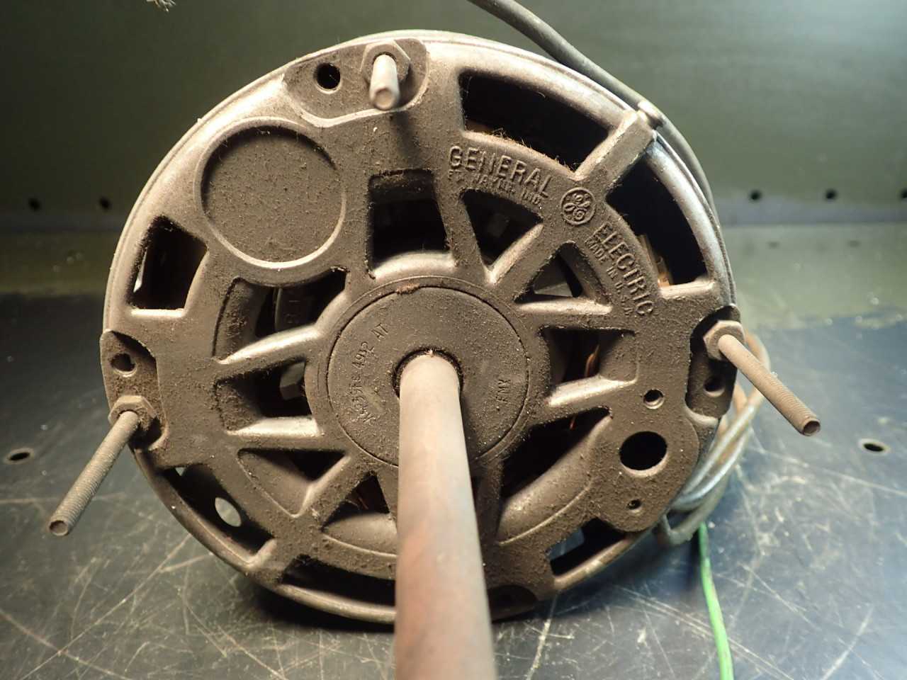GE 5KSP39FG 4932AT 1/6HP Electric Fan Motor 115V 5A 3-Speed 1/2" Shaft - ELECTRIC MOTORS