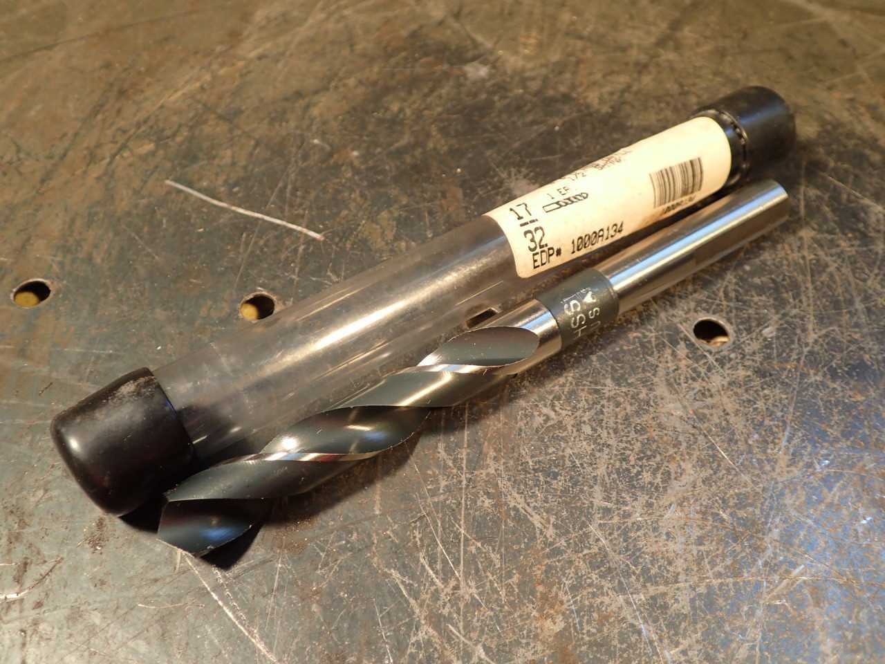 Drillco Silver & Deming S&D Nitro Reduced Shank Drill Bit: 17/32" Dia 1/2" Shank - MACHINING EQUIPMENT PARTS