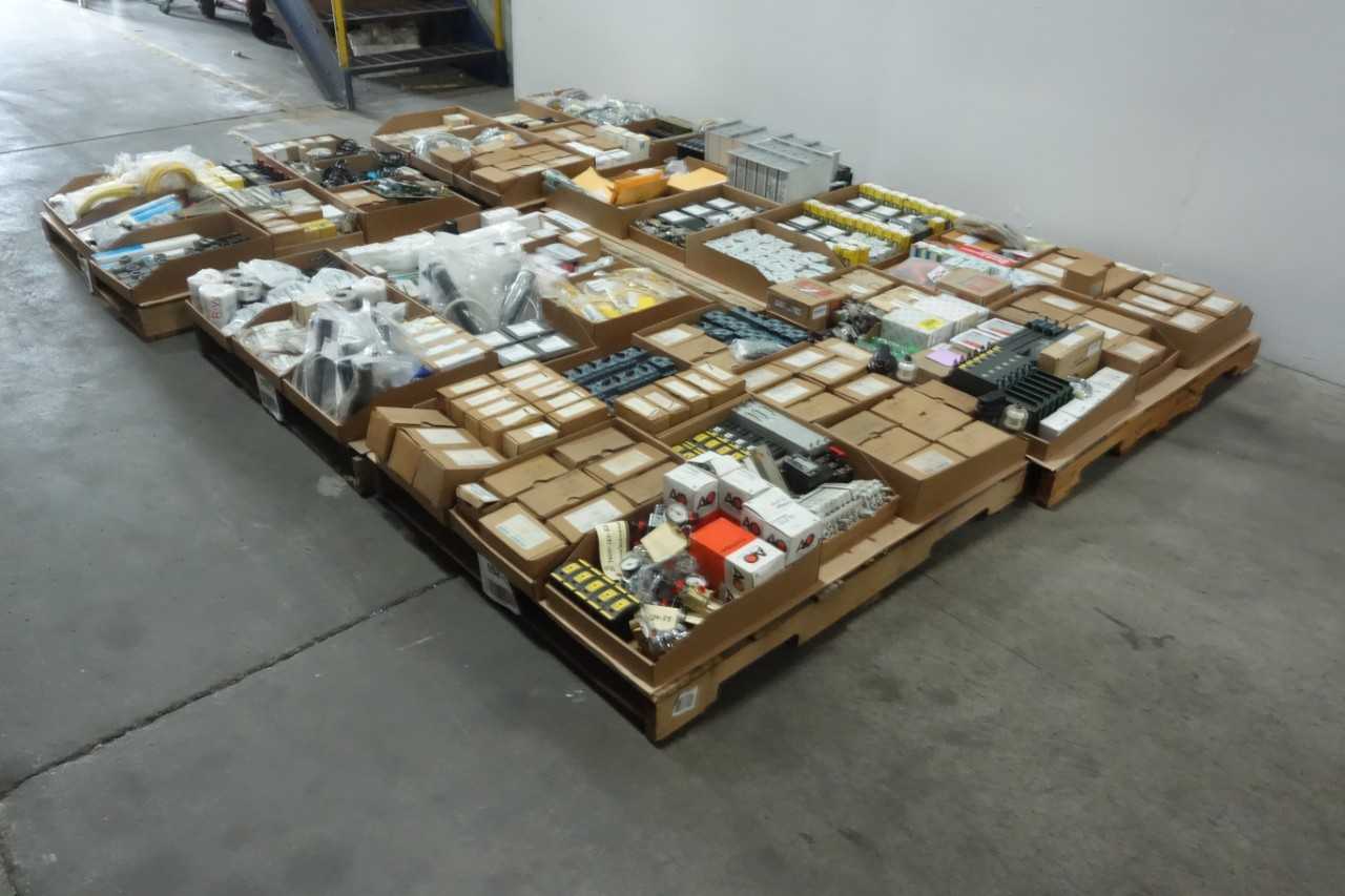 6 PALLETS OF MISCELLANEOUS INDUSTRIAL SURPLUS - ELECTRICAL COMPONENTS